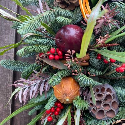 Mulled wine Christmas Door Wreath  </br> Friday 5th December 2025