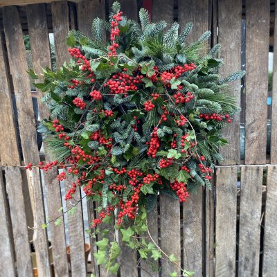 Holly and Ivy Wreath